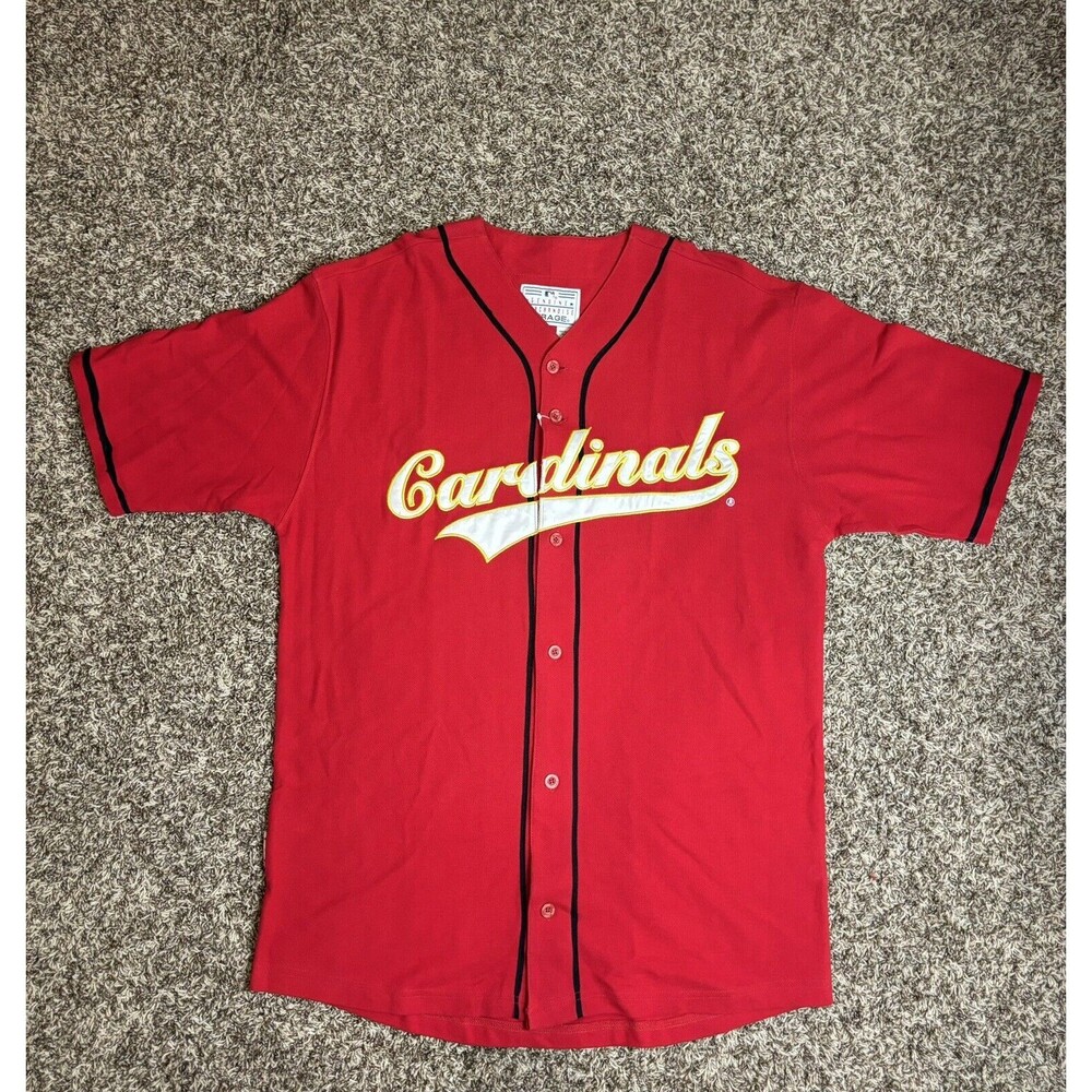 Vintage 90s Mirage Genuine MLB Red Baseball Jersey NWT Men's Size Large